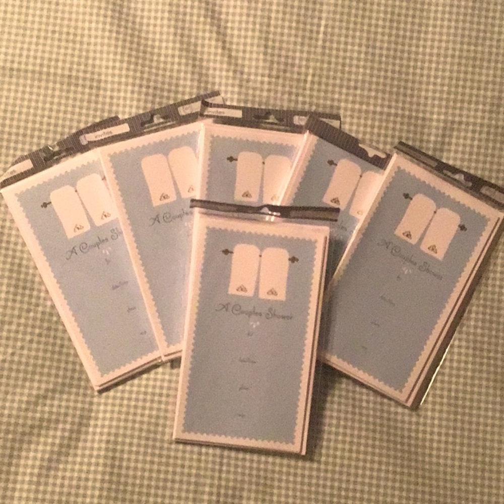 Six packages of Couple Shower invites. 10 invites and envelopes per package - Picture 2 of 5
